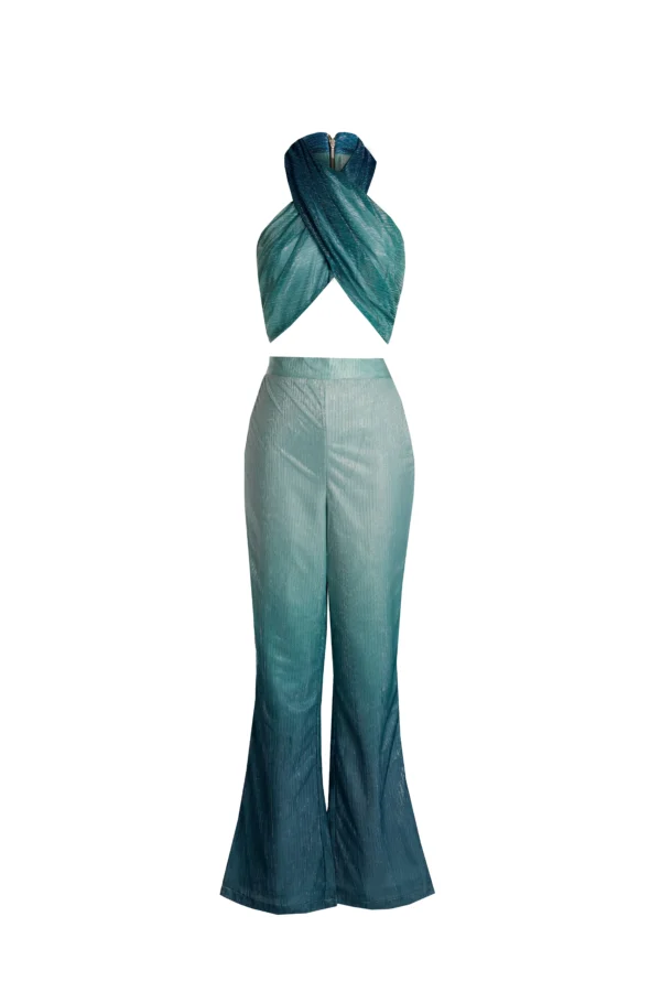 Teal Ombré Co-Ord Set
