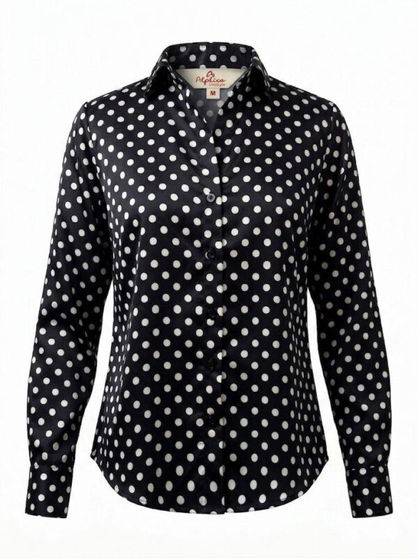 Black White Polka Dot Shirt