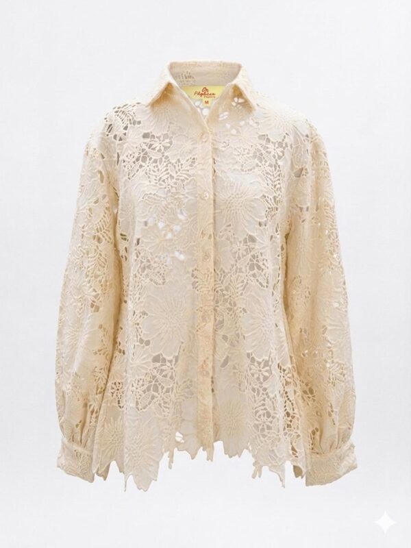 Marshmallow Cutwork Shirt